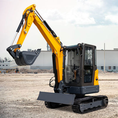 সত্যিকারের Tailless 3500kg হাইড্রোলিক Excavator 30.4KN Bucket Digging Force For Any Terrain
